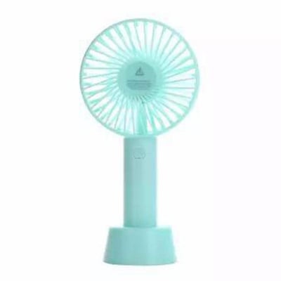Picture of Portable Hand Fan Battery Operated 2000mAh USB Rechargeable Handheld Mini Fan Cooler With Base For Desk Outdoor