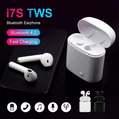 Picture of i7s TWS Mini Wireless Bluetooth Earphone Stereo Earbud Headset With air Charging Box