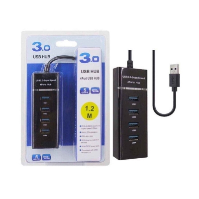 Picture of High speed usb 3.1 4 port usb 3.0 hub-black for pc laptop tablet