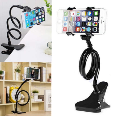 Picture of Universal Flexible Long Arms Lazy Bed Desktop Mobile Phone Holder Stand - Black