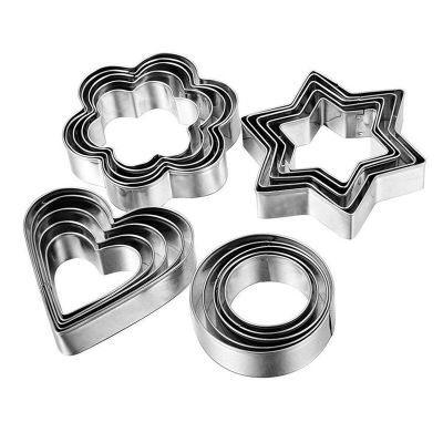Picture of Stainless Steel Cookie Cutter (12 Pieces) Multicolor