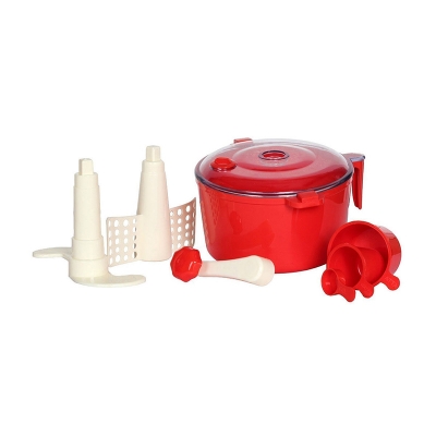 Picture of Dough Maker Atta mix Machine with 3 Measuring Cups - Red