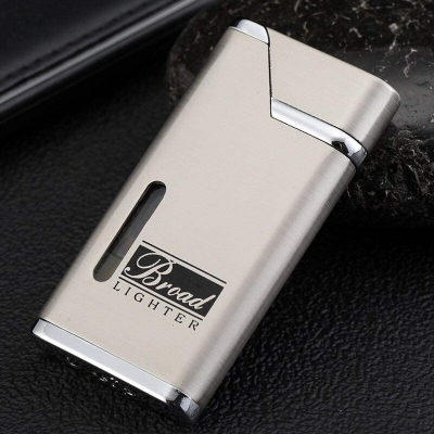 Picture of Electronic lighter Broad Brushed black Lighter