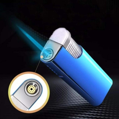 Picture of Multicolor Jet Windows Gas Lighter Windproof Gas Refillable Butane Gas Lighter Inflatable Lighter Gadgets For Men Gas Refillable