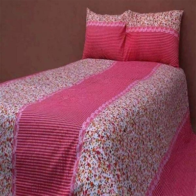 Picture of Double Size Cottont  Bed Sheewith  2 Pillow Covers - Multicolor