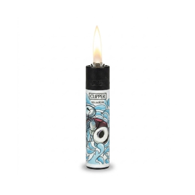 Picture of CLIPPER Butane Lighter Nylon Material Exquisite Pattern Inflatable Grinding Wheel Lighter Cigarette