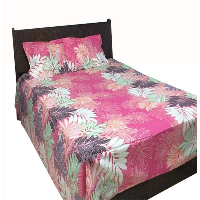 Picture of Double Size Cottont Bed Sheet With  2 Pillow Covers Multicolor
