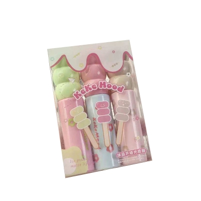 Picture of kekemood candied haws mirror lip glaze set moisturizing moisturizing water gloss cute pouty lips glass lip gloss for women 
