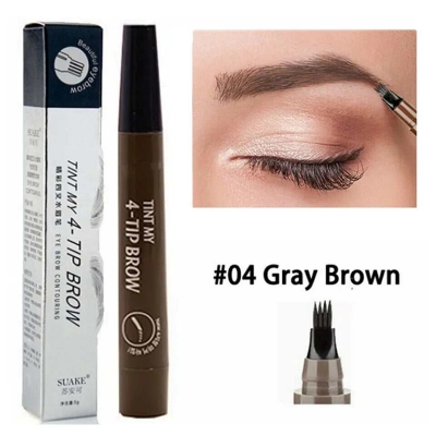 Picture of TINT MY 4-TIP BROW Liquid Eyebrow Pencil Waterproof -#04 GRAY BROWN 