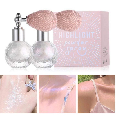 Picture of Fashion Powder Spray High Gloss Glitter Powder Spray Shimmer Powder Makeup For Face Body Highlight Makeup 2, 3, 1