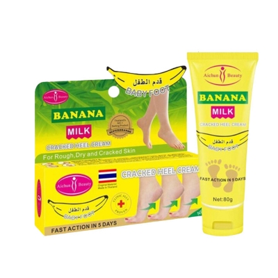 Picture of AICHUN BEAUTY Cracked Heel Cream Foot Care Banana Milk Cream Rough Dry Skin Baby Foot - 80g 