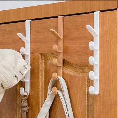Picture of Wardrobe Door Hook Punch Free Cabinet Door Storage Rac Multicolor