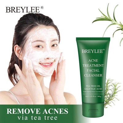 Picture of BREYLEE Deep Clean Face Facial Cleanser Cleansing Cream Facial Scrub Acne Treatment-100gm Multicolor