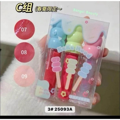 Picture of kekemood candied haws mirror lip glaze set moisturizing moisturizing water gloss cute pouty lips glass lip gloss for women 