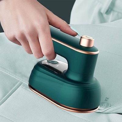Picture of Portable Mini Ironing Machine with Rotary Handheld Steam Iron for Home and Travel Multicolor