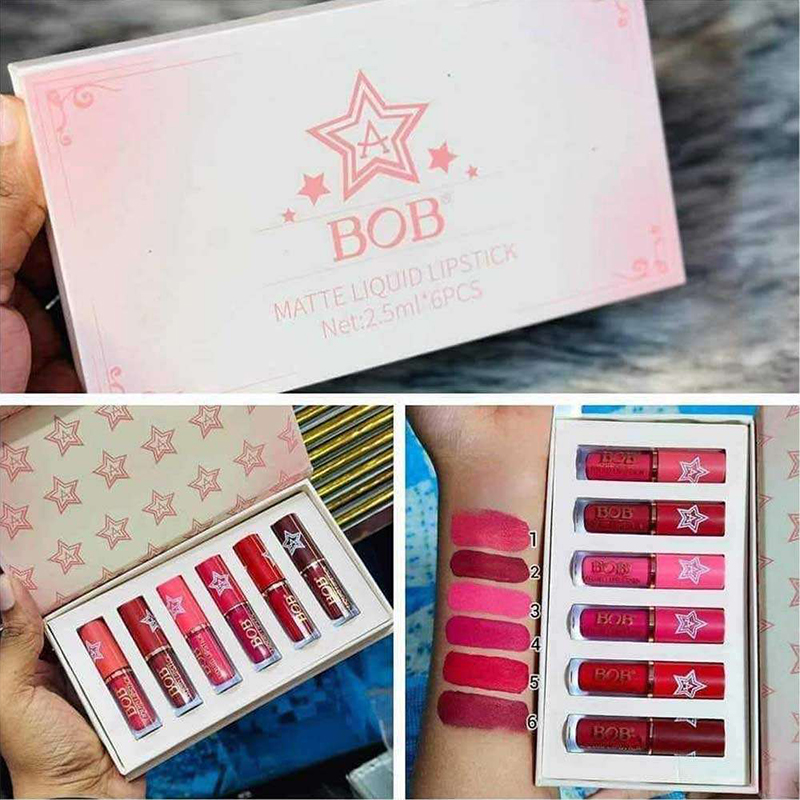 Picture of BOB MATTE LIQUID LIPSTICK 6PCS Set 