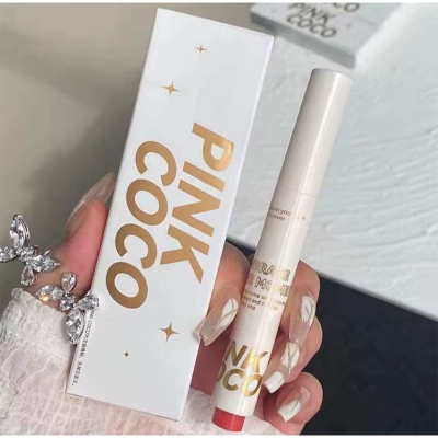 Picture of Pink coco 1Pcs Water-light Lip Glaze Mirror Glitter Lip Tint Long Lasting Moisturising Love Heart Shape Solid Lipstick Pen Lips Make Up 