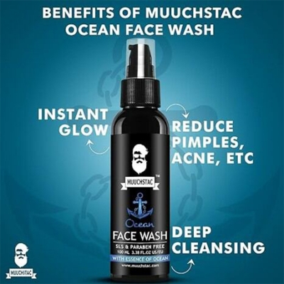 Picture of Muchtac Face Wash With Essecnce Of Ocean 100ml Multicolor