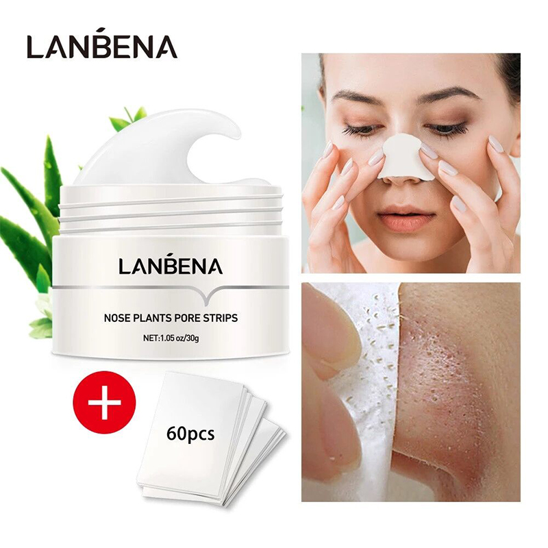 Picture of Lanbena Blackhead Remover Nose Strips 60pcs 2% BHA - 30G 