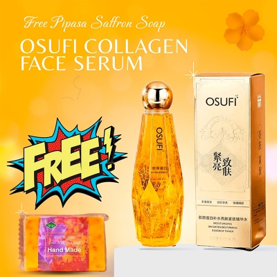 Picture of Osufi collagen face serum (300ml) with Free !! Pipasa Saffron Soap Combo pack 