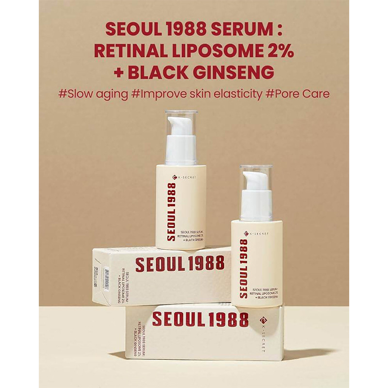 Picture of K-SECRET SEOUL 1988 Serum Retinal Liposome 2% + Black Ginseng serum 30ml 