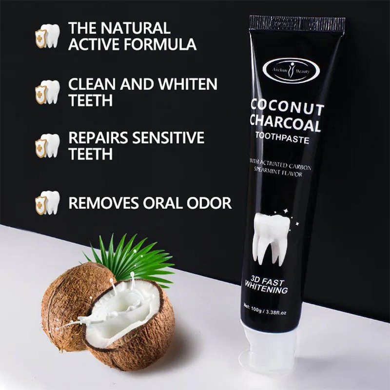 Picture of Aichun Beauty 3D Fast Whitening Coconut Charcoal Toothpaste 100g 