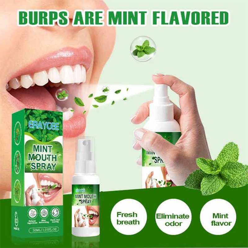 Picture of ERAYCEE Mint Mouth Spray 30 Ml Freshener Oral Care Multicolor