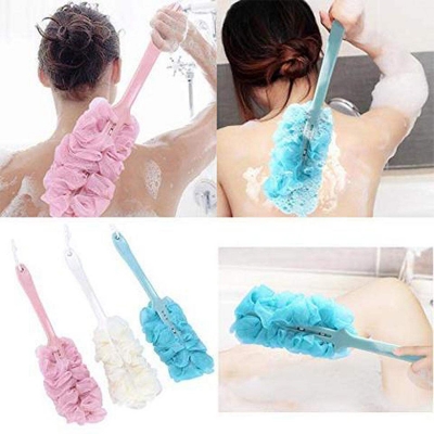 Picture of 2 In 1 Bath Body Brush With Soft Loofah And Bristles Women & Men Body,Face And Spa Washing Multicolor