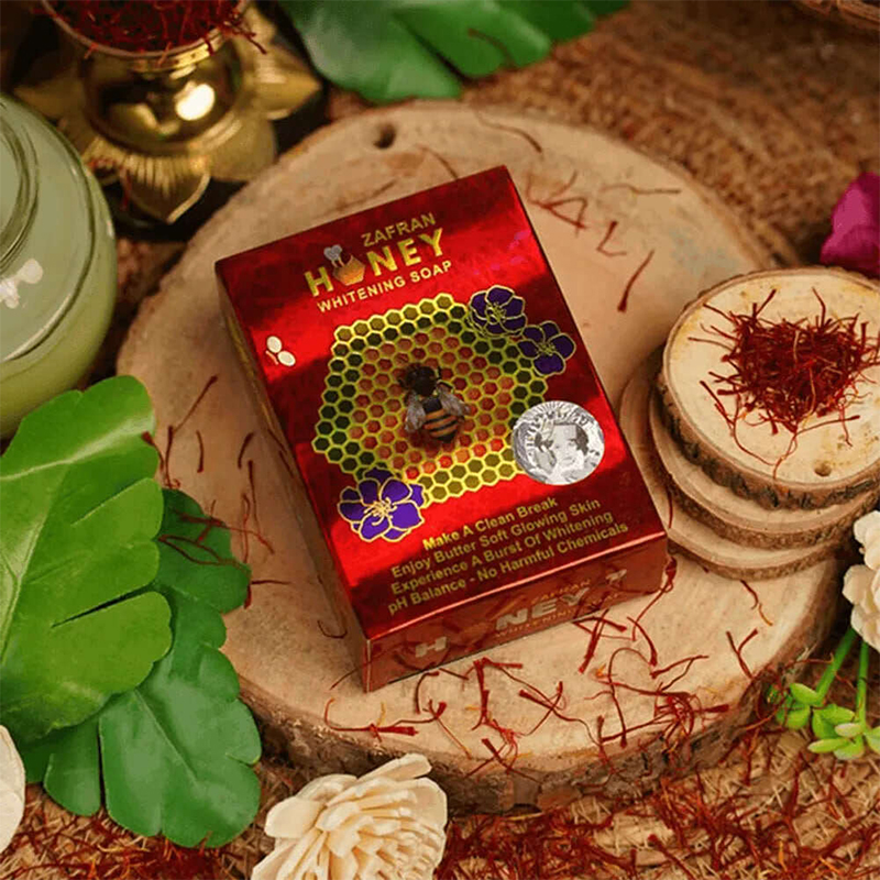 Picture of Zafran Honey Brightenign Soap Authentic and original - 100gm 