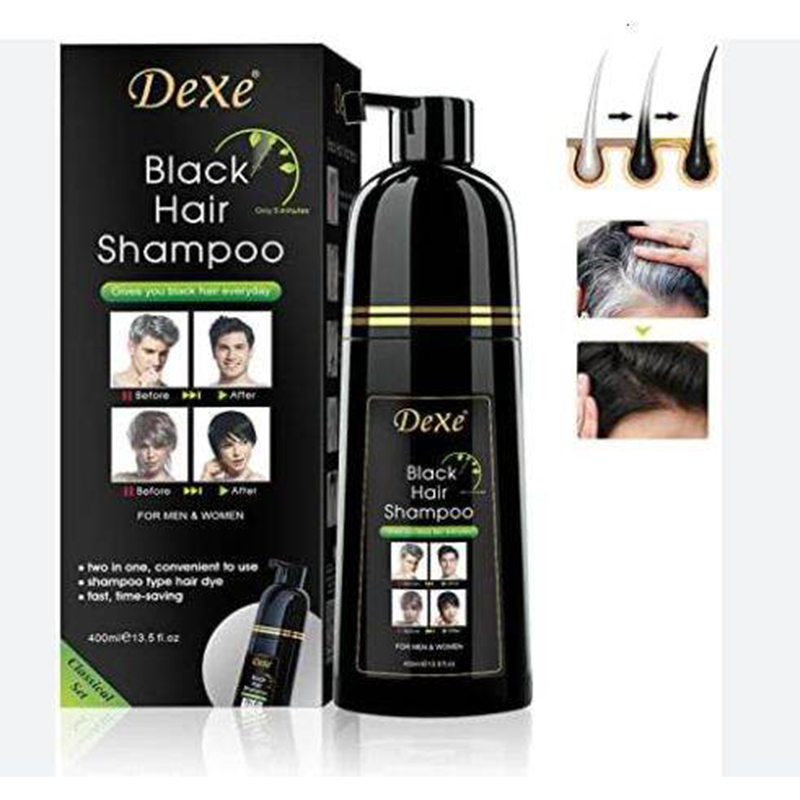 Picture of Dexe Black Hair Shampoo Economic Set - 400ml Multicolor