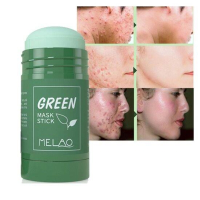 Picture of Green Tea Oil Control Solid Pore Deep Facial mask Clean Mud Mask Blackhead Smear Face Mask - 40gm 