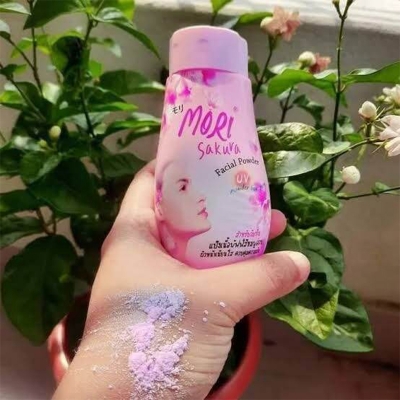 Picture of Pink powder MORI Sakura Facial Powder UV protection Smooth Bright All Day Long-50gm 