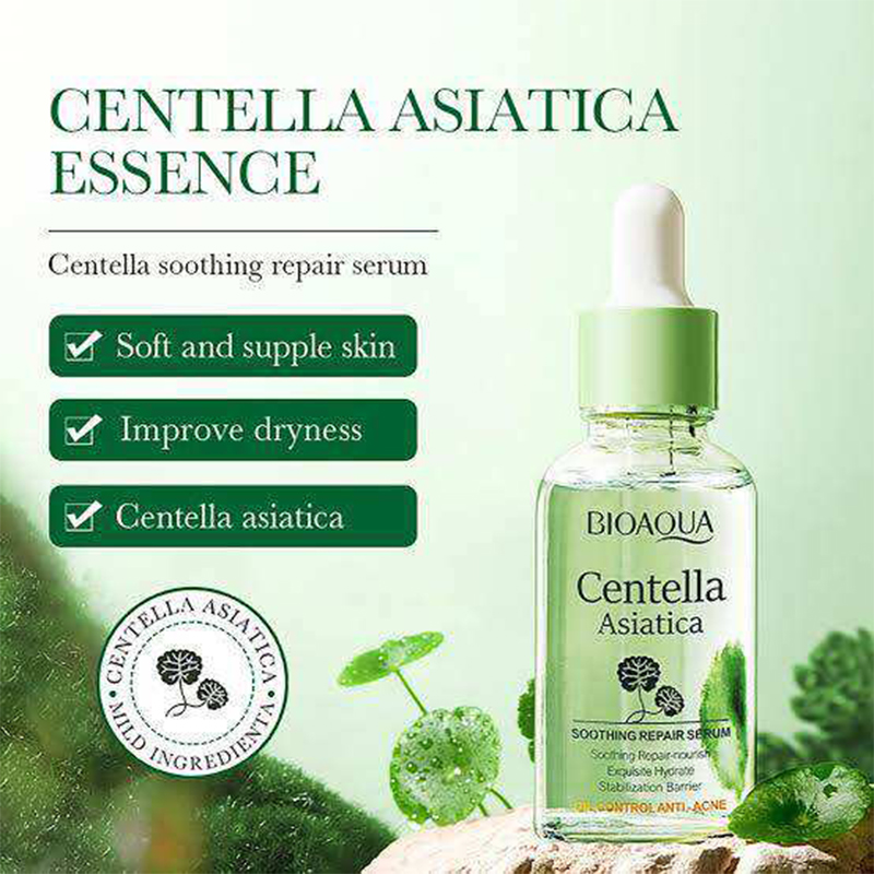 Picture of BIOAQUA Centella Asiatica Soothing Repair Facial Serum Nourish Oil Control Anti-Acne Face Skin Care 30ml 
