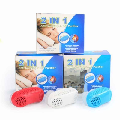 Picture of AntiSnoring and AirPurifier Silicone Snore Nose Clip Vents2 In 1 Multicolor