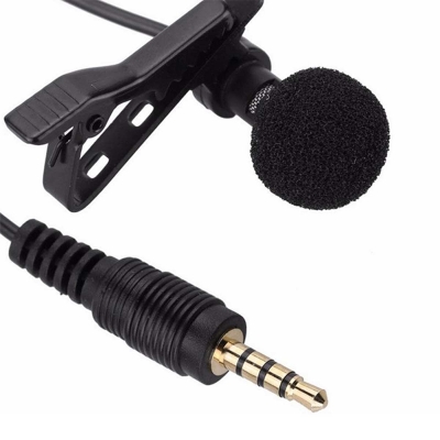 Picture of 3.5mm Jack Microphone Tie Clip-on Lapel Mikrofon Microfono Mic for Mobile Phone Multicolor