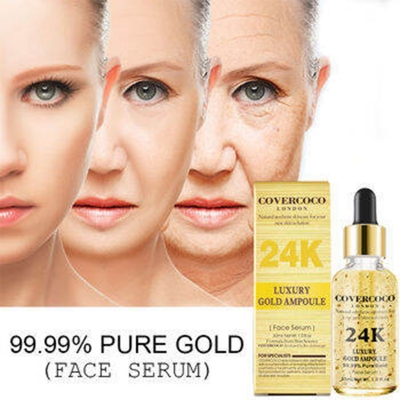 Picture of Luxury Anti Wrinkle Anti-aging Natural Lifting Moisturizing Face Lift Essential Oil 24k Gold Serum-30ml 