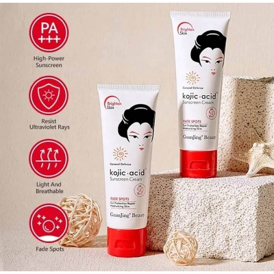 Picture of GUANJING Kojic Acid SPF 50 Sunscreen Cream 80g 