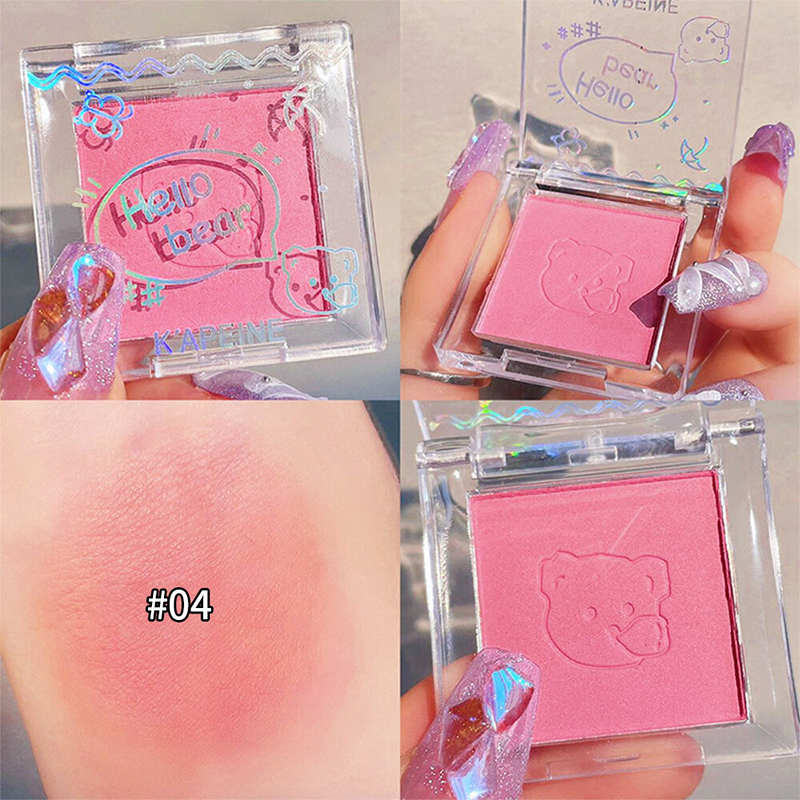 Picture of Monochrome Blush Palette Rose Hawthorn Cheek Tint Blusher Powder Natural Face Makeup Matte Peach Rouge Contour Shadow Platte 