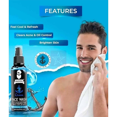 Picture of Muchtac Face Wash With Essecnce Of Ocean 100ml Multicolor