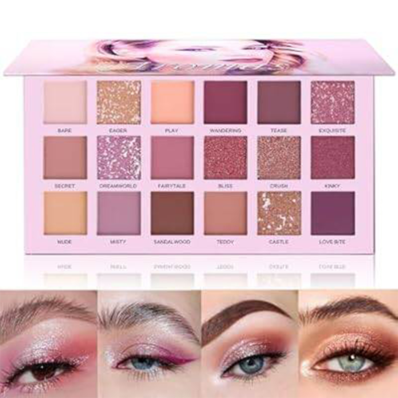 Picture of 18 Colors eyeshadow pallete Glitter Makeup Matte Eye shadow make up palette 