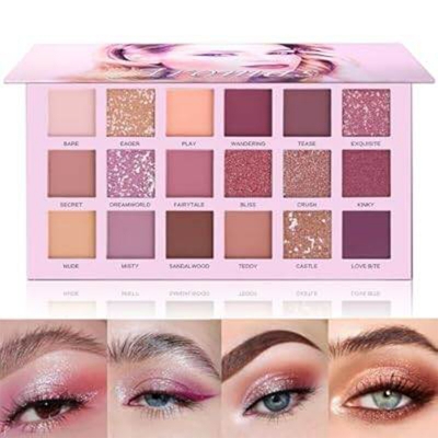 Picture of 18 Colors eyeshadow pallete Glitter Makeup Matte Eye shadow make up palette 