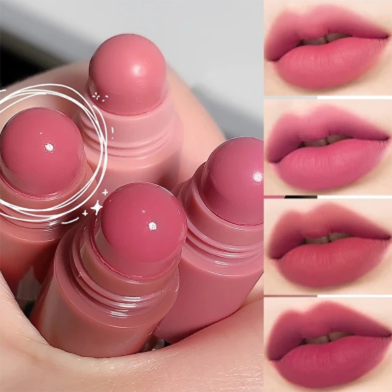 Picture of Cappuvini 4 In 1 Waterproof Long Lasting Non-stick Cup Lip Gloss Matte Velvet Lipstick Pen Crayon Lipstick Fashion Red Lip Tint Makeup Cosmetic 
