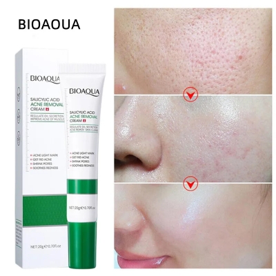 Picture of BIOAQUA Natural Salicylic Acid for Acne Face Cream Cleaning Pores Repairing Acne Spots Controlling Moisturizing Skin Remove Acne Marks-20gm 