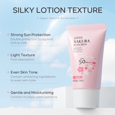 Picture of LAIKOU Sunscreen SPF 50 PA+++ UV Protection Sunblock Face Whitening Lotion-30gm 