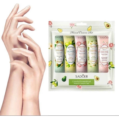 Picture of Sadoer Hand Cream Gift Set 5pack, Mini Hand Care Cream Travel Size for Men and Women Multicolor