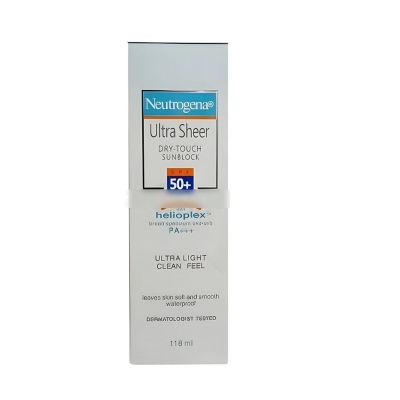 Picture of Neutrogena Ultra Sheer Dry-Touch Sunblock SPF 50+, 118ml Multicolor
