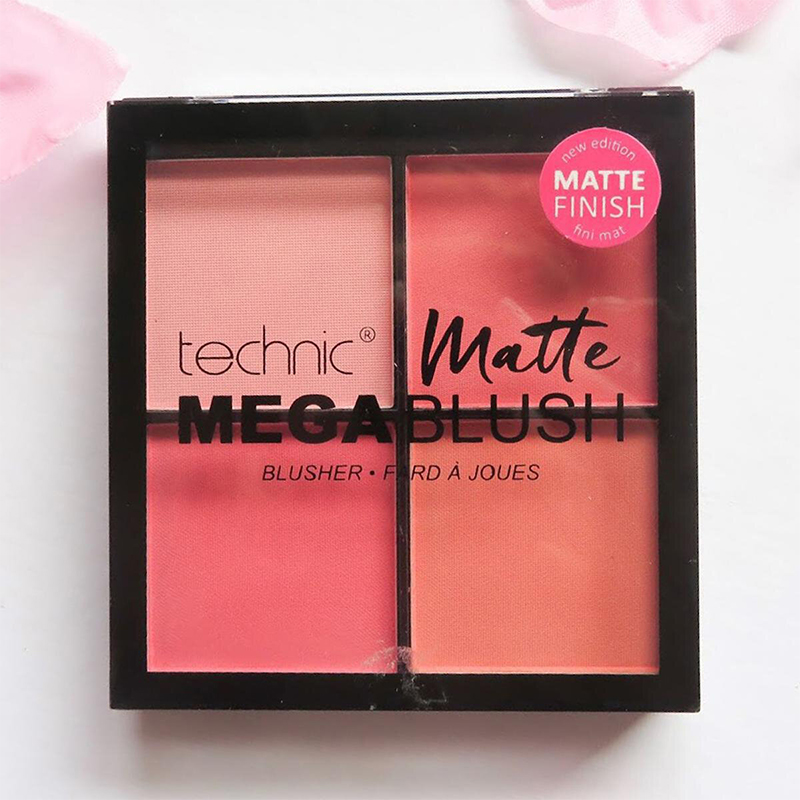 Picture of Technic Matte Mega Blush Palette - Highly Pigmented, 4 Colors, Long-Lasting 11.2g 26