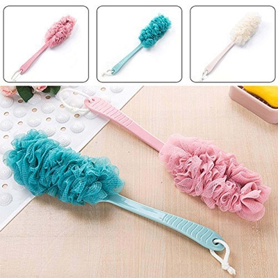 Picture of 2 In 1 Bath Body Brush With Soft Loofah And Bristles Women & Men Body,Face And Spa Washing Multicolor