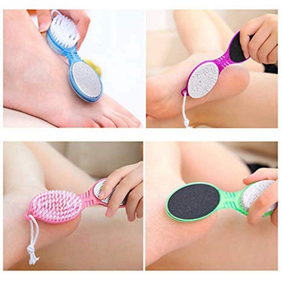 Picture of 4 Step Multi-use Foot Care Brush Pedicure Paddle Multicolor