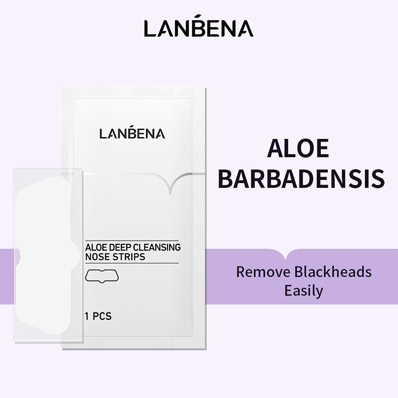 Picture of LANBENA Aloe Deep Cleansing Nose Strips Blackhead Removal Mask - 5 Pcs 